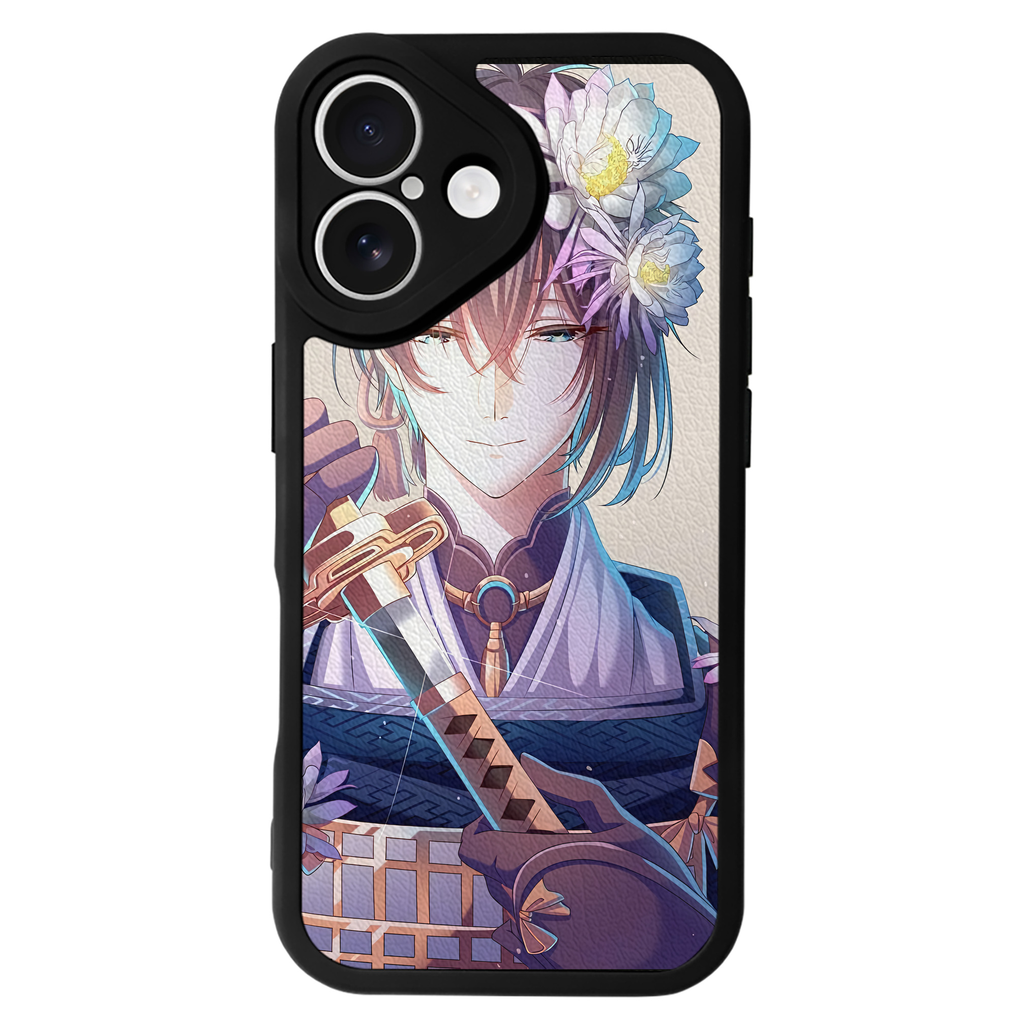 （画像用） 刀剣乱舞 Touken Ranbu 【iPhone 16シリーズ対応】シリコンスマホケース（レザー調） 材質：シリコン